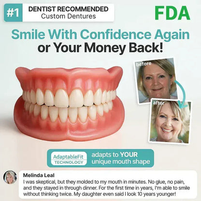 ⏰ Aurora Tech™ Custom-Fit Dentures  ENDS TODAY   70% OFF | Smile with Confidence