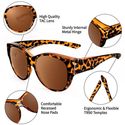 🏆 50K+ SOLD! – Almost Gone🔥🎁Polarized UV400 Fitover Sunglasses with Large Lens