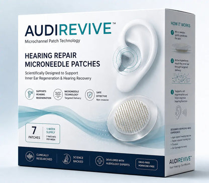 AUDIREVIVETM HEARING REPAIR MICRONEEDLE PATCHES