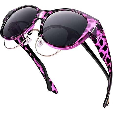 🔥Purple Tortoise Frame Grey  Lens