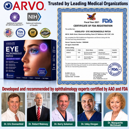 Visiolife® Transdermal Vision-Repair Eye Microneedle Patch✅FDA Approved(Suitable for presbyopia, dry eye syndrome, glaucoma, and cataracts)