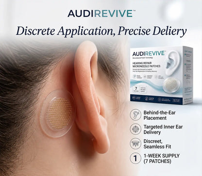 AUDIREVIVETM HEARING REPAIR MICRONEEDLE PATCHES