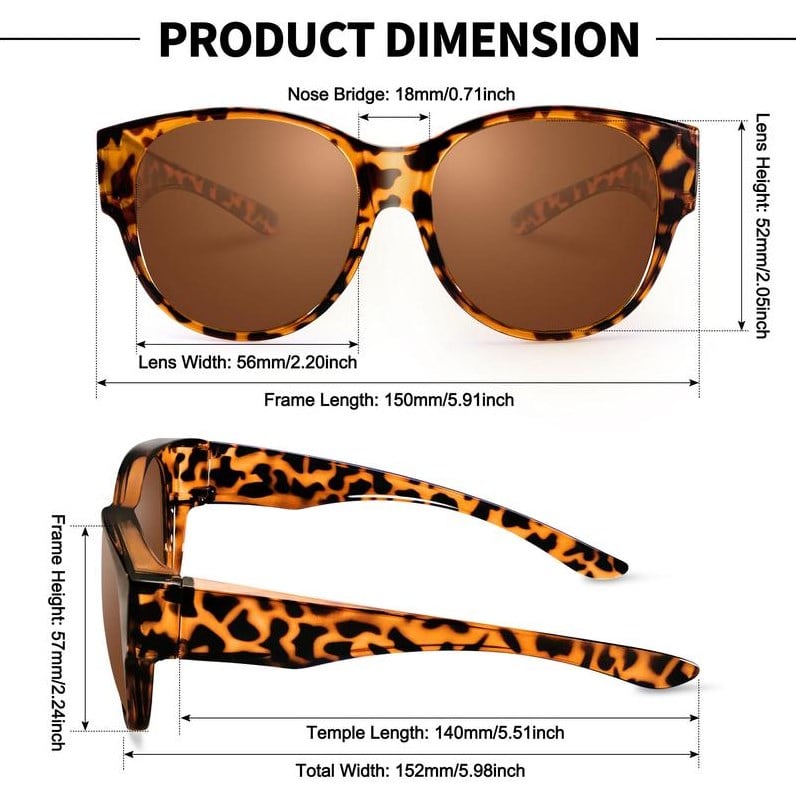 🏆 50K+ SOLD! – Almost Gone🔥🎁Polarized UV400 Fitover Sunglasses with Large Lens