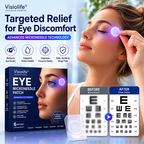 Visiolife® Transdermal Vision-Repair Eye Microneedle Patch✅FDA Approved(Suitable for presbyopia, dry eye syndrome, glaucoma, and cataracts)