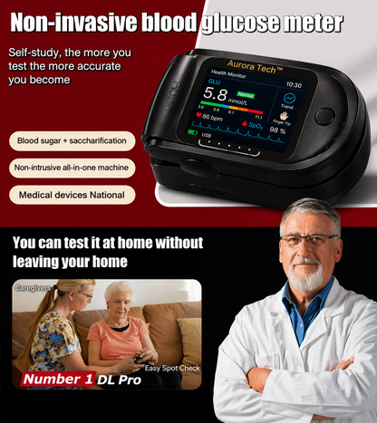 ⭐Aurora Tech™ Non-Invasive Blood Glucose Monitor | High-Precision 99.9% Accuracy | TGA Certified