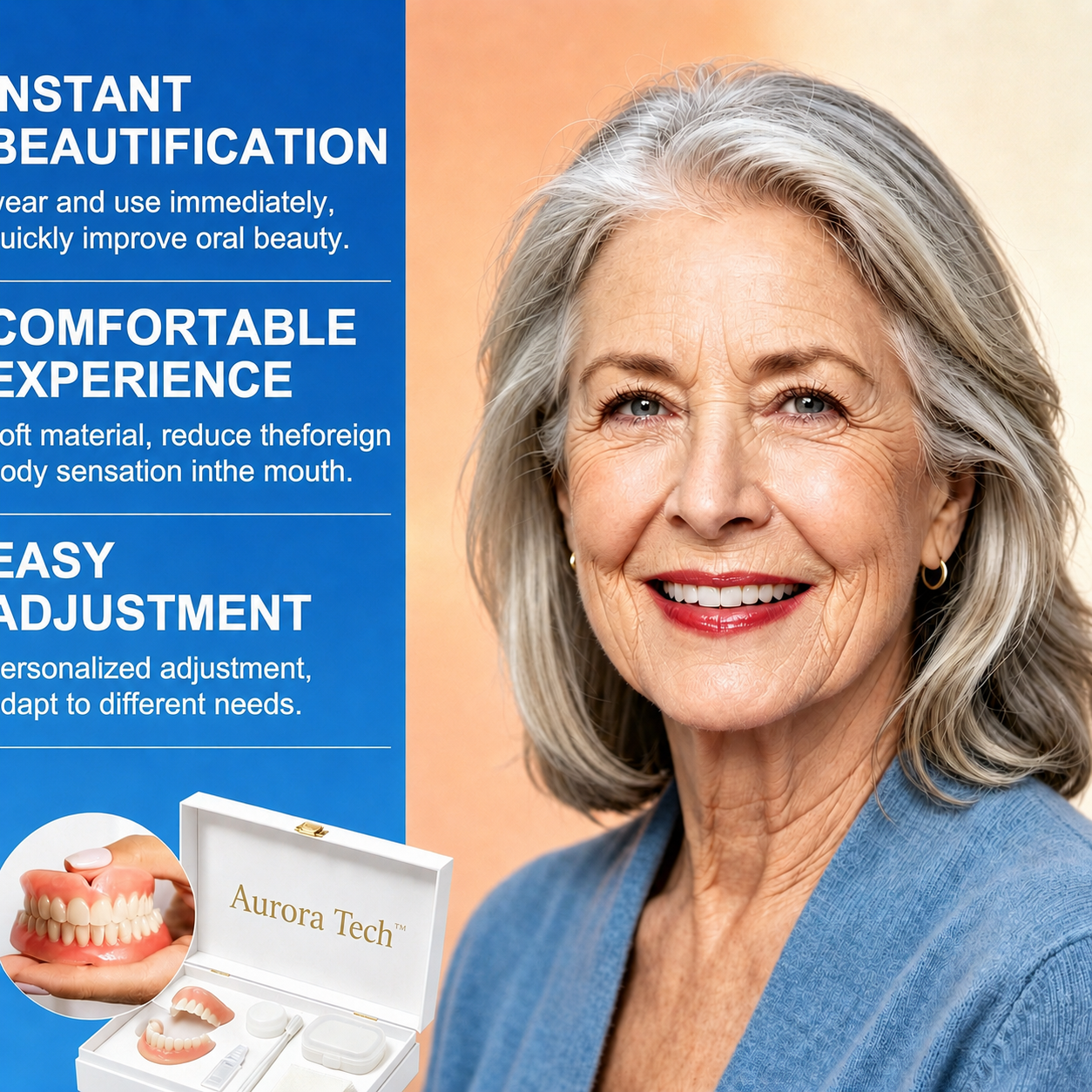 ⏰ Aurora Tech™ Custom-Fit Dentures  ENDS TODAY   70% OFF | Smile with Confidence