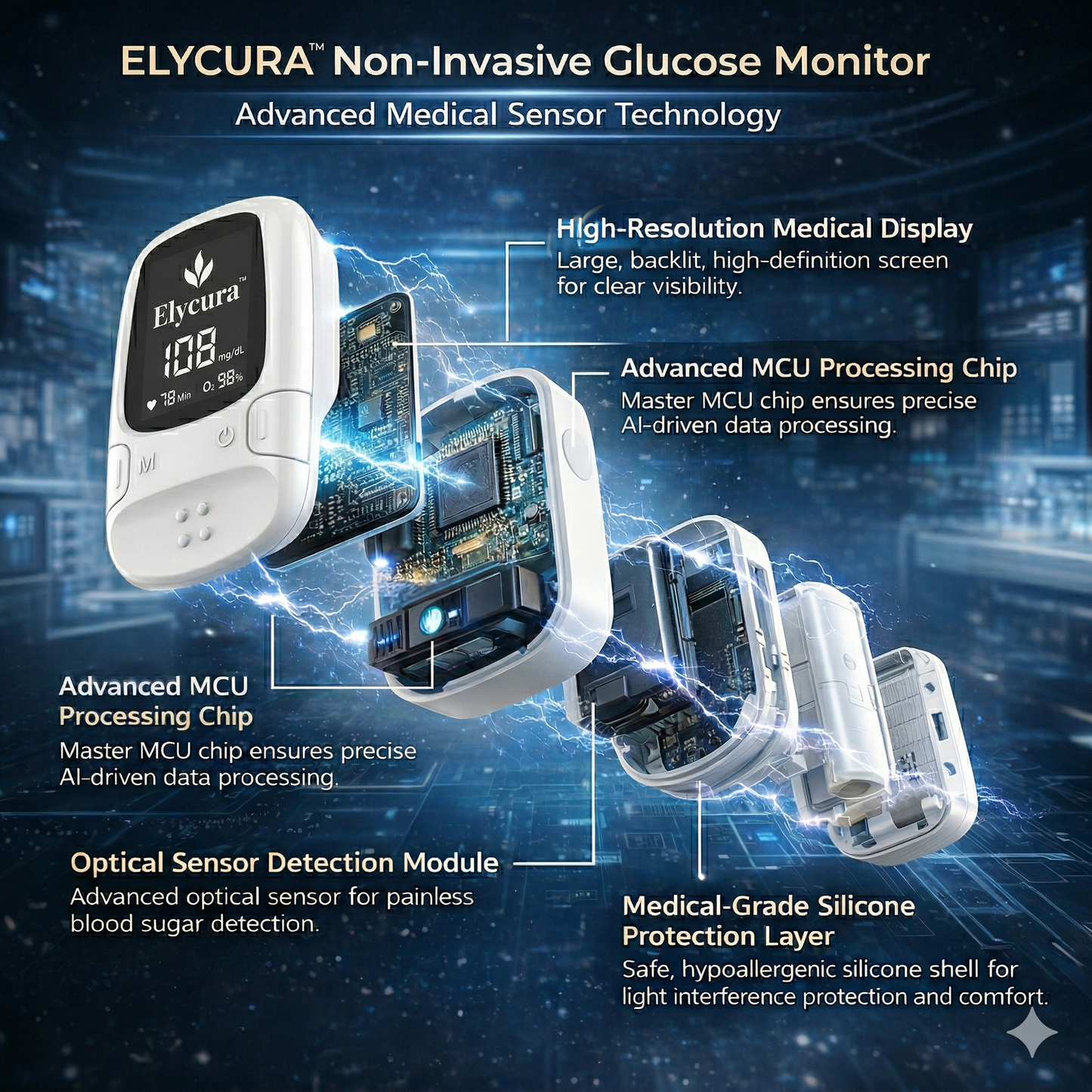 🔥 Final 3 Hours: 50% OFF 🏆 Brand-New Non-Invasive Smart Blood Glucose Monitor ✅ TGA Certified
