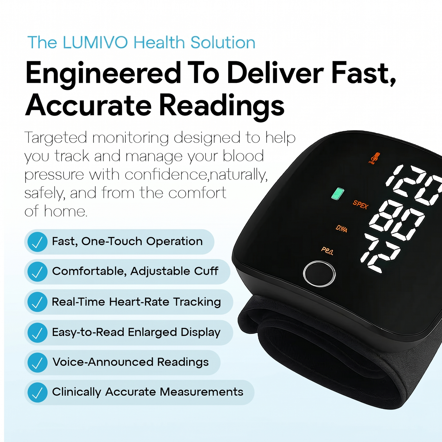 LUMIVO™- Clinical-Grade BP Monitor