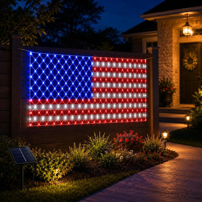 Solar American LED Flag - Celebrate America's 250th Birthday